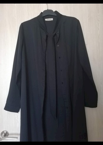 Siyah Uzun Kollu Kadın tunik gömlek - Görsel 2