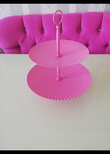 Pembe ferforje 3 parça - Görsel 6