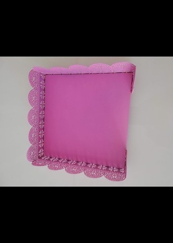 Pembe ferforje 3 parça - Görsel 10