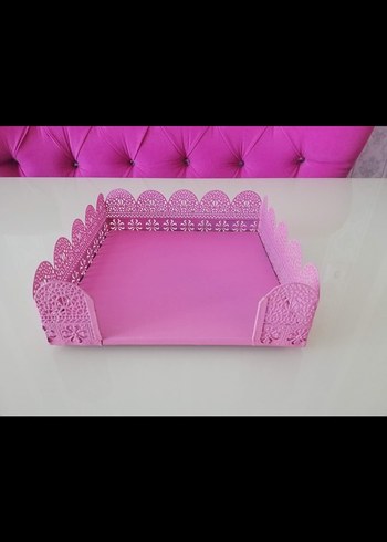 Pembe ferforje 3 parça - Görsel 9