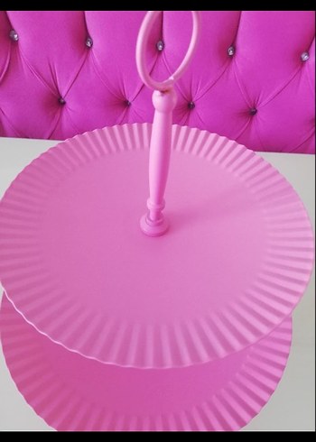 Pembe ferforje 3 parça - Görsel 7