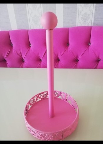 Pembe ferforje 3 parça - Görsel 3