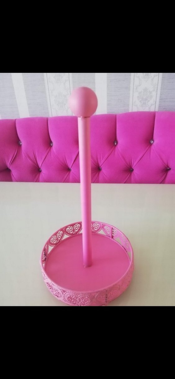 Pembe ferforje 3 parça - Görsel 3