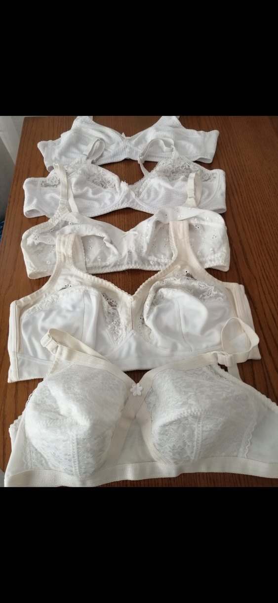 Beyaz Vintage Midi Sütyen Seti - Görsel 2