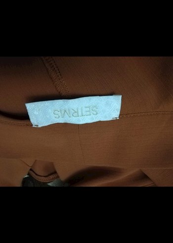 Uzun Kahverengi Kadın Klasik ceket - Görsel 5