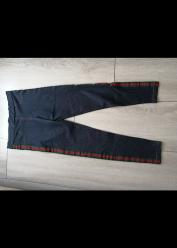 Kadın Çok Renkli Regular Fit Denim Tayt - Görsel 2