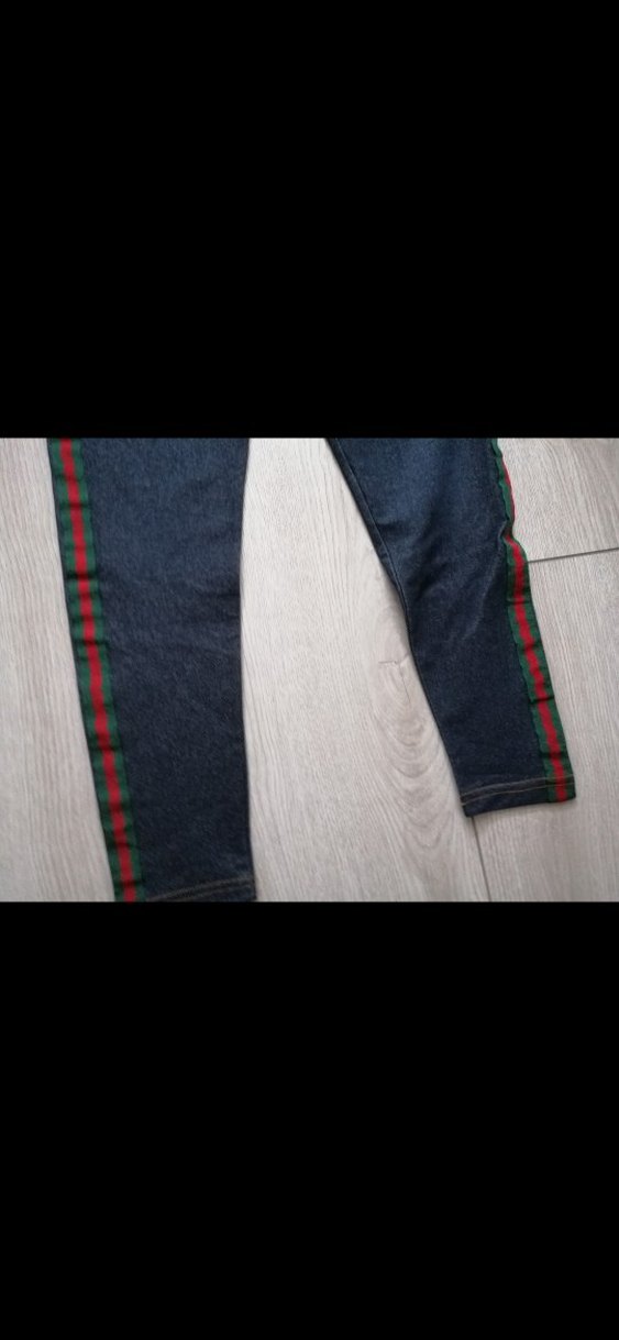 Kadın Çok Renkli Regular Fit Denim Tayt - Görsel 3