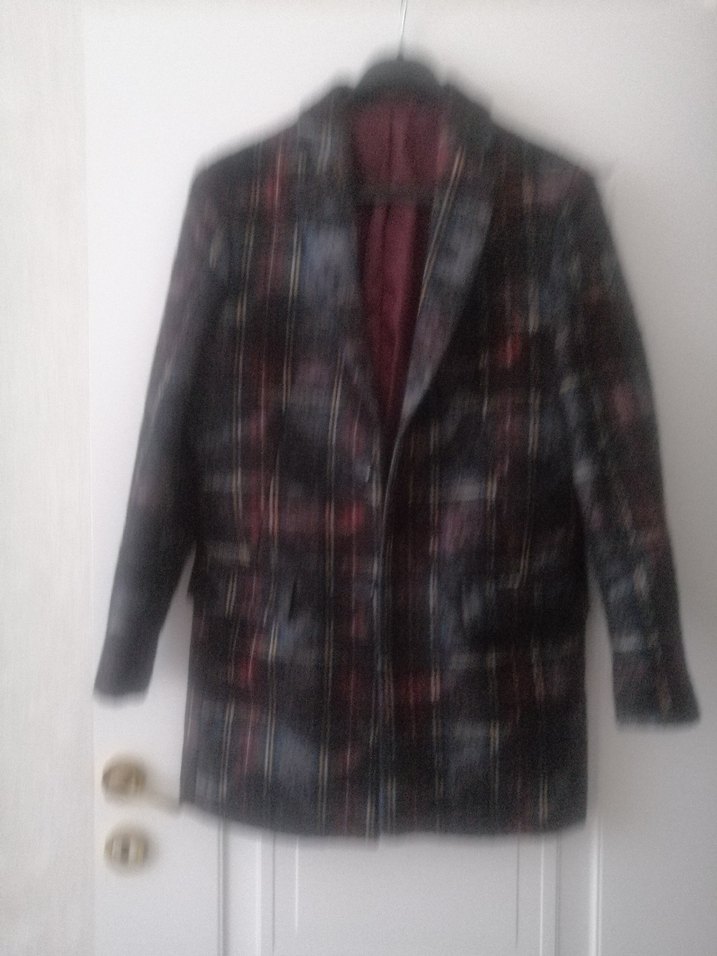 Düğmeli Çok Renkli  erkek Midi  Kaban - Görsel 2