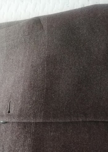 Bej Düğmeli Erkek Yün Kaban - Görsel 5