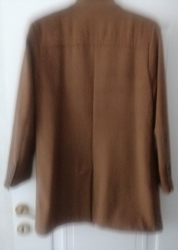 Düğmeli Kahverengi Süet Kışlık Kısa Erkek Kaban - Görsel 4