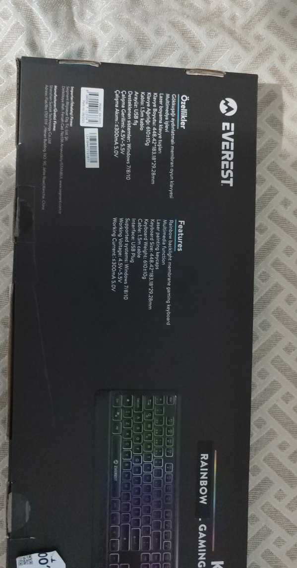 Everest KB-2025 Çok Renkli Işıklı Gaming Klavye - Görsel 2