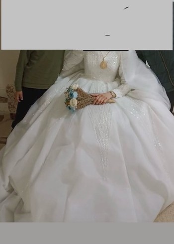 Uzun Beyaz Prenses Gelinlik - Görsel 2