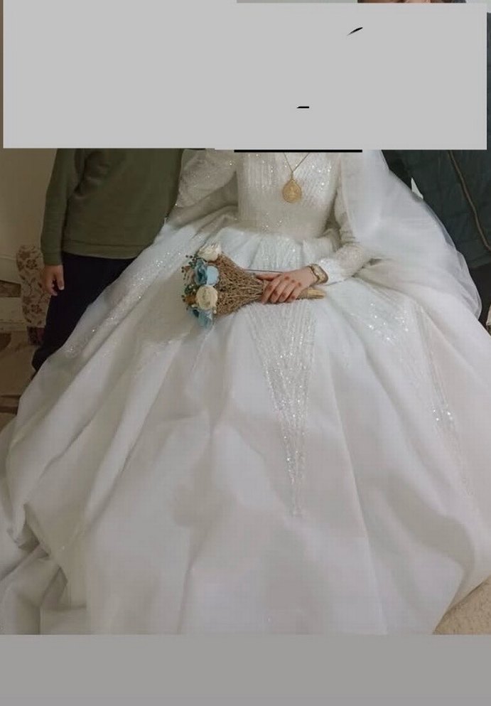 Uzun Beyaz Prenses Gelinlik - Görsel 2