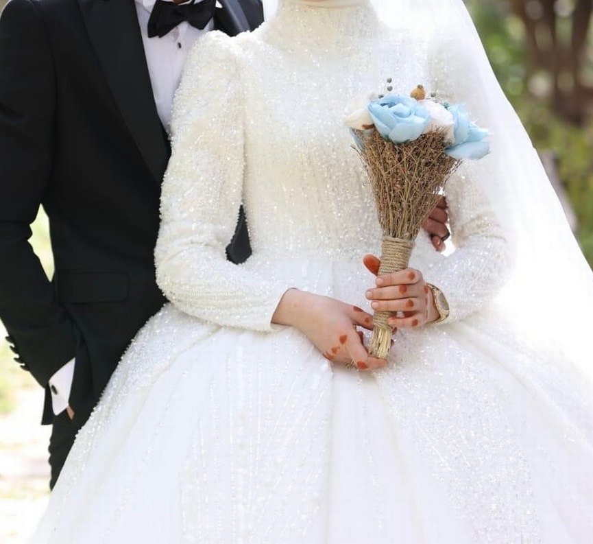 Uzun Beyaz Prenses Gelinlik - Görsel 3