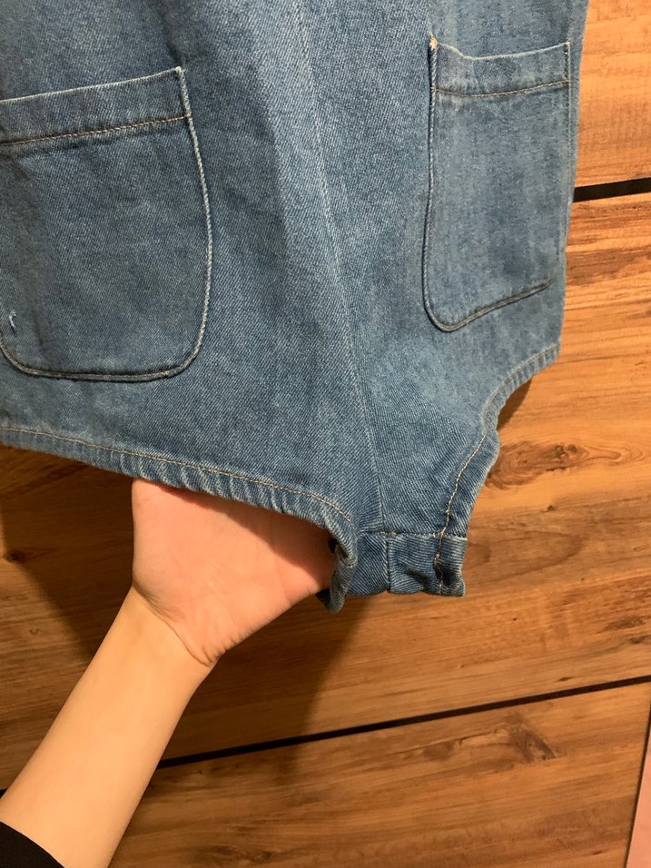 BERSHKA Kot Şort Tulum - Görsel 4