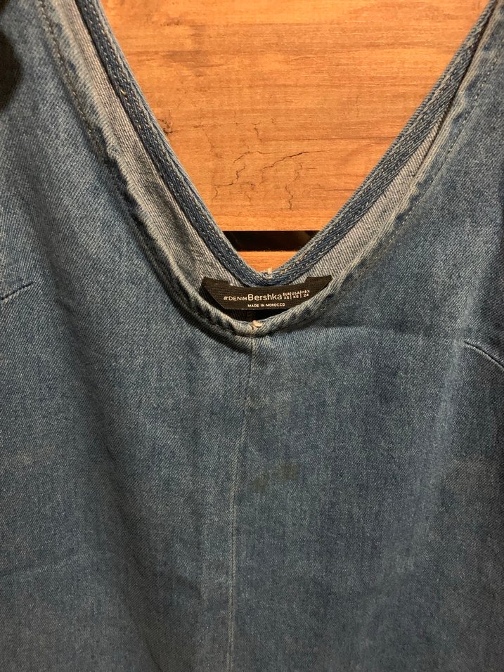 BERSHKA Kot Şort Tulum - Görsel 3