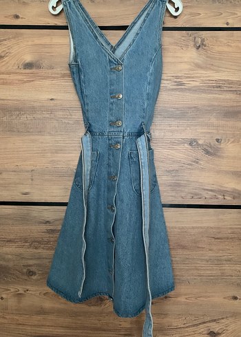 Mavi kot Elbise - Görsel 3