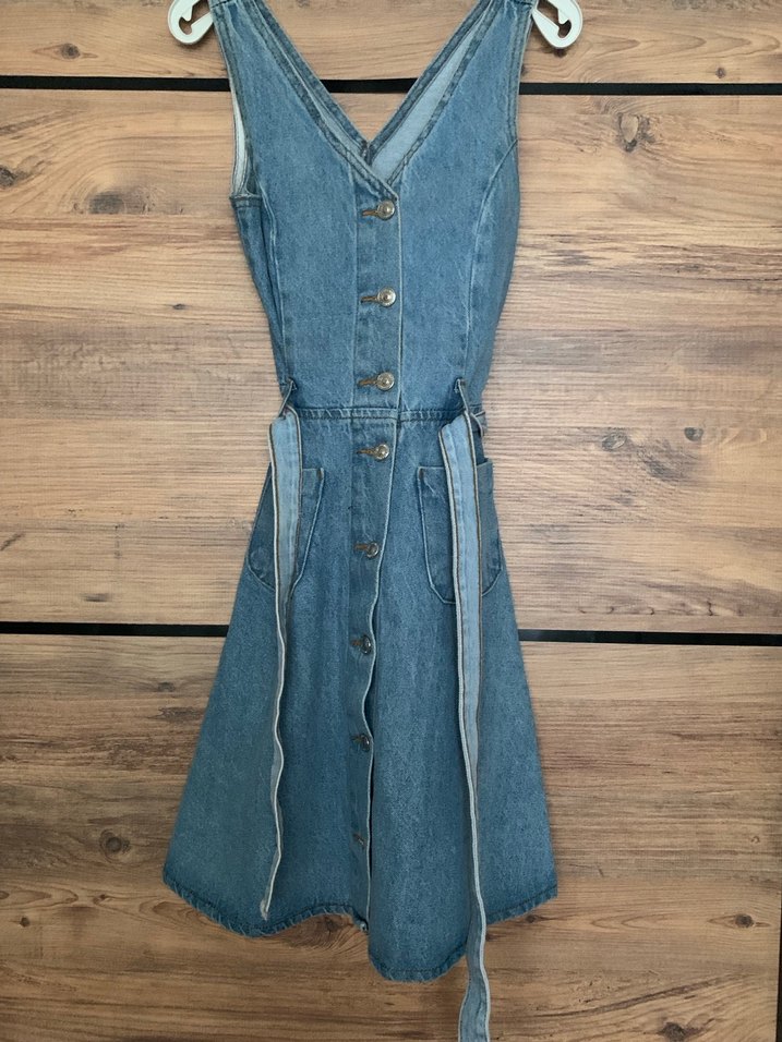 Mavi kot Elbise - Görsel 3