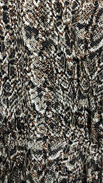 Yılan desen elbise - Görsel 4