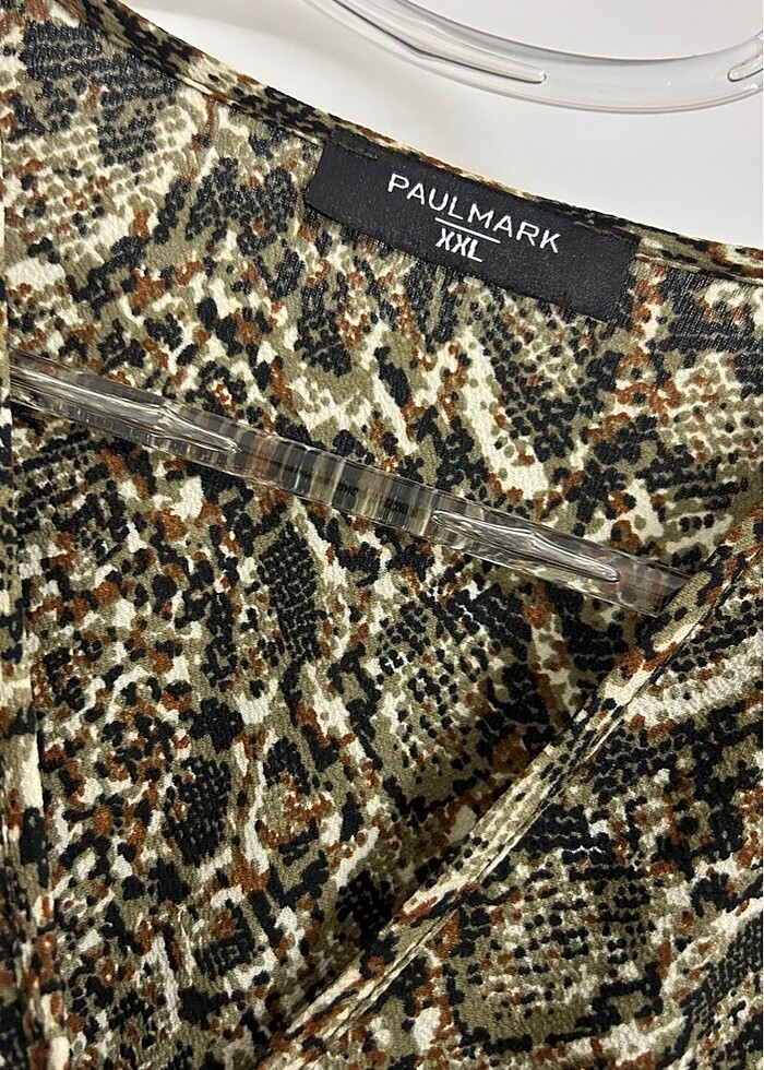 Yılan desen elbise - Görsel 5