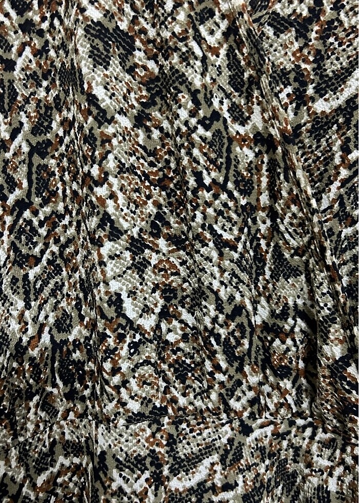 Yılan desen elbise - Görsel 4