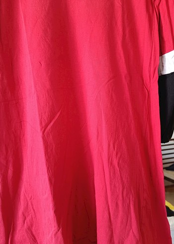 bayan Kırmızı Uzun Kollu Tunik - Görsel 2