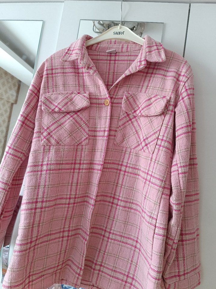 LC Waikiki Pembe Kız Gömlek - Görsel 3