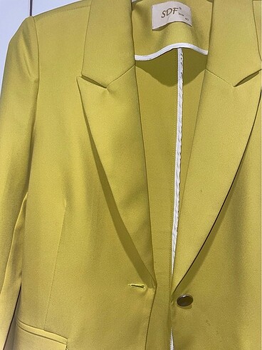 l Beden sarı Renk Blazer ceket