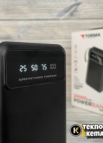 20.000 mAh Powerbank Garanti Sertifikalı 