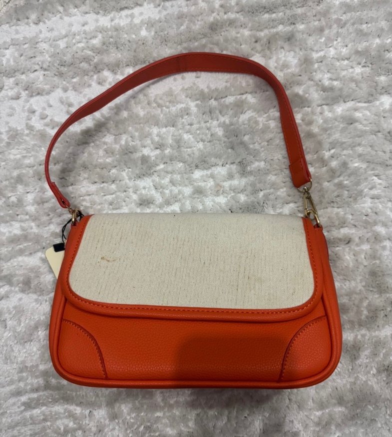 Beyaz Süet Kadın Çanta - Onix - Görsel 2