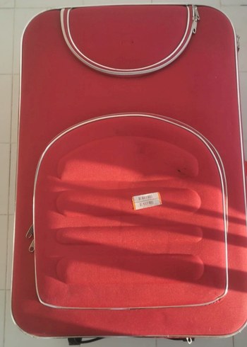 Kırmızı Fermuarlı Erkek Valiz 70x41x44 cm - Görsel 3