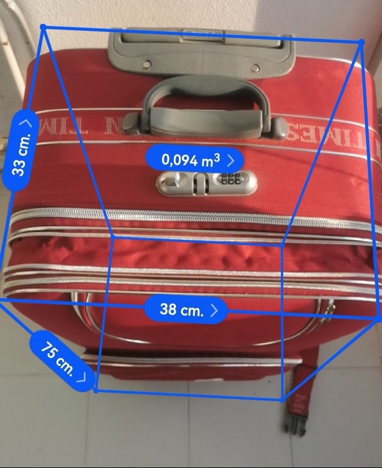 Kırmızı Fermuarlı Erkek Valiz 70x41x44 cm - Görsel 2