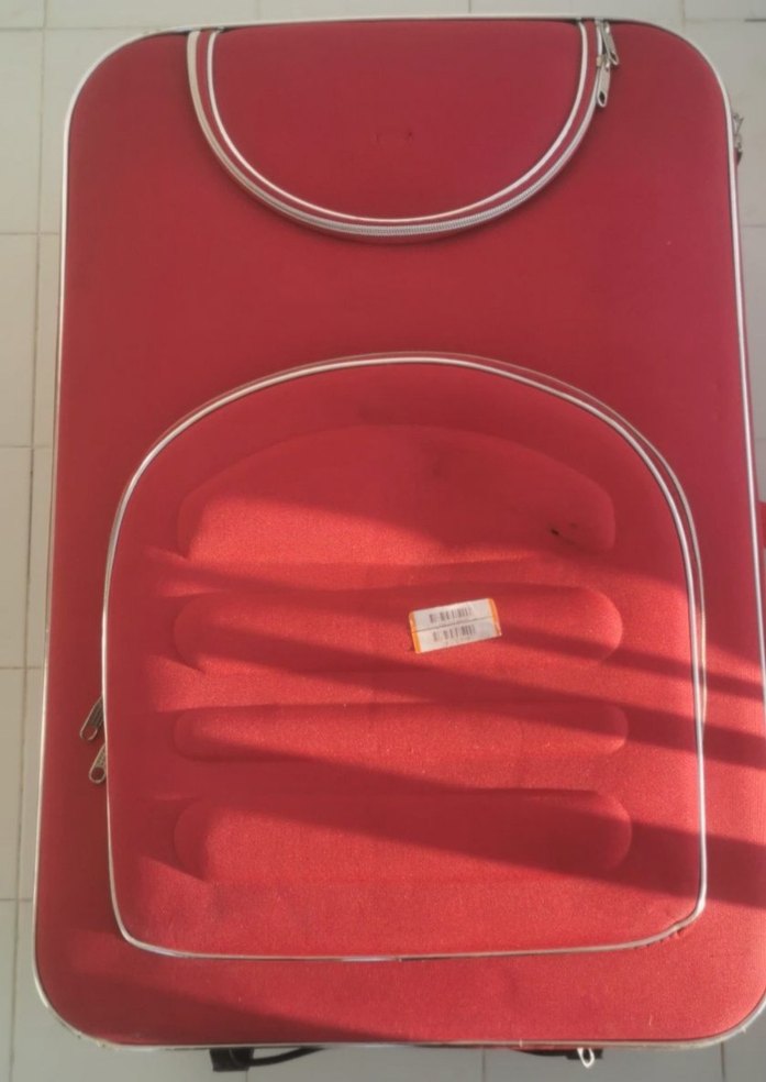 Kırmızı Fermuarlı Erkek Valiz 70x41x44 cm - Görsel 3