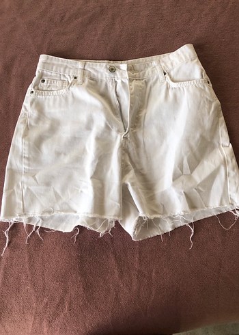 Trendyol Bej Bağlama Desenli Midi Kumaş şort Pantolon
