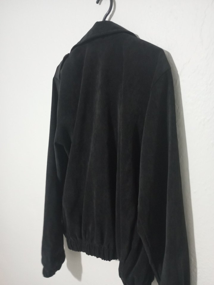 Kadın Siyah Fermuarlı Midi Ceket - Görsel 3