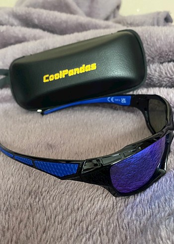 CoolPandas Mavi Şeffaf Biker Gözlüğü - Görsel 3