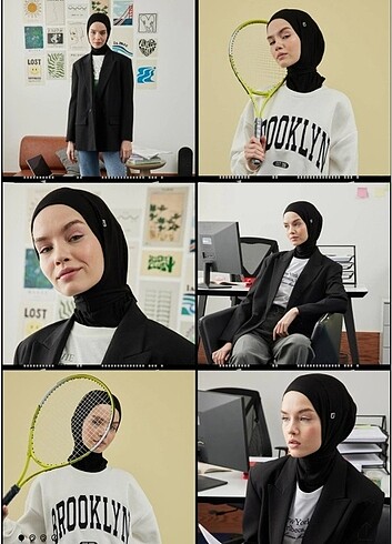 Atletic hijap siyah fresh scarf