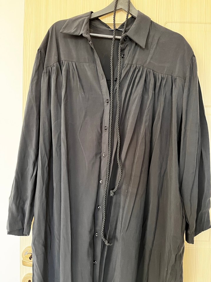 Siyah Uzun Kollu gömlek - Görsel 2