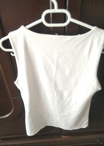 Zara kadın kırık beyaz askılı tişört 36 /38 beden - Görsel 6