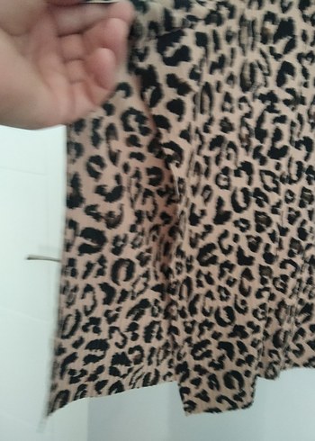 Leopar Desenli Kadın diz altı Etek 34 /36 beden - Görsel 4