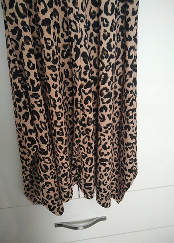 Leopar Desenli Kadın diz altı Etek 34 /36 beden - Görsel 5