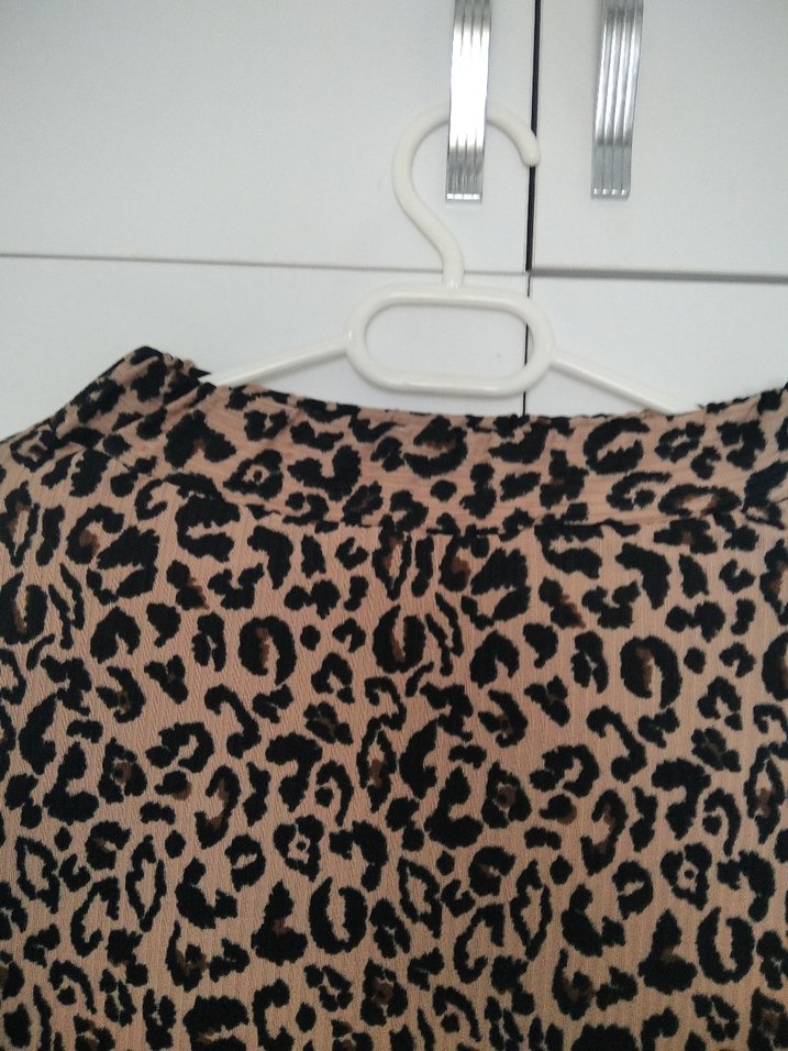Leopar Desenli Kadın diz altı Etek 34 /36 beden - Görsel 2