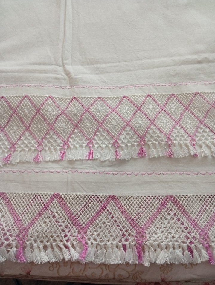Düğüm El İşi Püsküllü  Örtü - Görsel 4