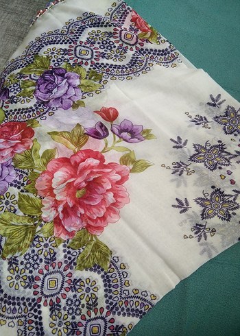 krem renk çiçekli yazma iğne oyası - Görsel 2