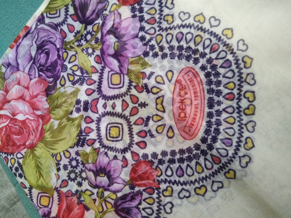 krem renk çiçekli yazma iğne oyası - Görsel 3