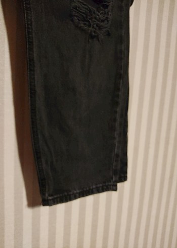 Koton Siyah Grunge Punk Baskılı Kadın Jean