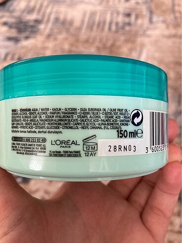 Beden Loreal banyo öncesi kil maskesi