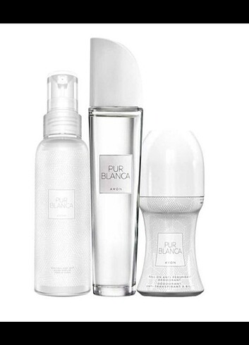 Avon Pur Blanca EDT 50ml + Nemlendirici Vucut Losyonu + Roll-on