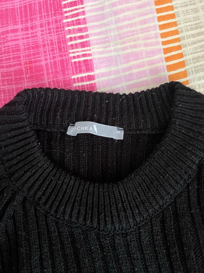 Siyah Kadın Kazak - Görsel 3