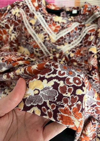 Detaylı Bohem Uzun Kollu Bluz - Görsel 3